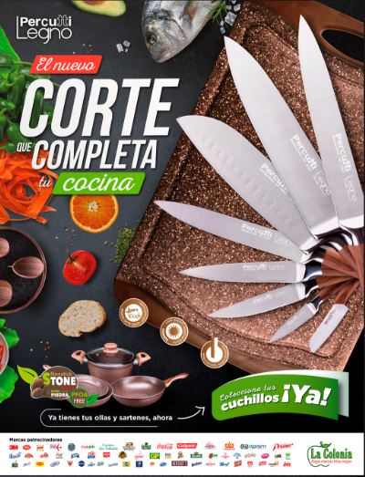 Spot Supermercados La Colonia cuchillos Percutti Legno
